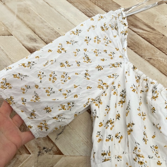 Bardot Ditsy Floral Midi Dress Bloomingdale’s Peasant Dress Size 10 Large - Picture 9 of 11